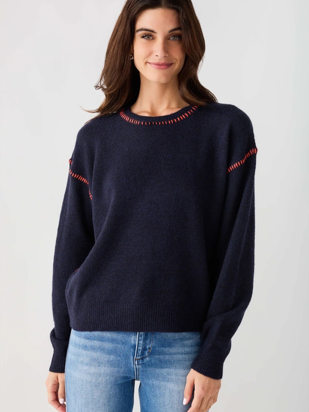 By Together Contrast Stitch Sweater